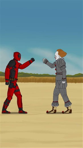 Deadpool vs Chucky, IT Pennywise, Jason Voorhees, Freddy Krueger Rock Paper Scissors