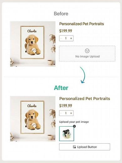 Just discovered the amazing feature of Shopify's Shopaw Product Options - Upload Image! #shopify