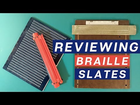 Which Slate is the Most Versatile for Creating Braille?