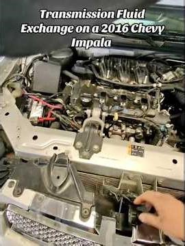 Transmission fluid exchange on a 2016 Chevy Impala #automobile #mechanic #car #carmaintenance