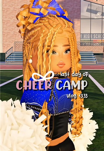 first vlog of the school year complete !! 💙📣 cheer camp edition 🥹 @𝐬 𝐨 𝐥 𝐞 𝐥 𝐢 𝜗𝜚⋆₊˚ @ʚ𝒿𝒶𝓈ɞ @꒰🐰 ݁ ﹒𝐞𝐬𝐭𝐞𝐥𝐥𝐞 ୨୧˚﹒ ݁꒱ @aylin! 🥂 #berryavenue #roblox #berryavenueroblox #vlog #fyp