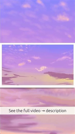 Digital Sunset Sky in Krita — Speed Process