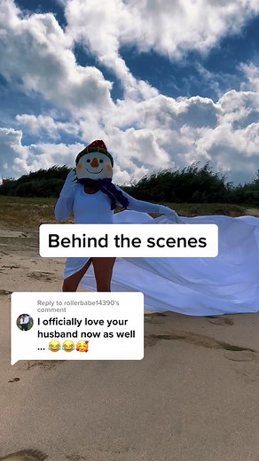 Replying to @rollerbabe14390 @Bernie to be fair I told you I couldn’t hear anything in there. #behindthescenes #hawaii #oahuhawaii #islandlife #tinatoodaloo #snowman