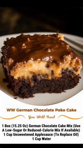 WW German Chocolate Poke Cake Recipe Recipe in (c.o.m.m.e.n.t ) | Weight Watchers Community