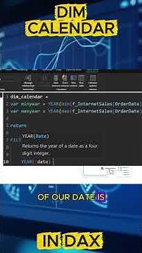 Best Way to Create a Calendar Table in DAX