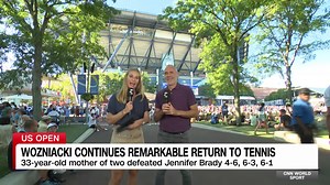 Wozniacki continues remarkable return to tennis