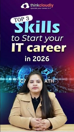 Top 3 Skills to Start your IT career in 2026 | IT JOBS | SKILLS | THINKCLOUDLY | #ITJOBS #SHORTS