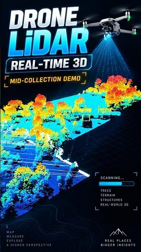 Watch Drone LiDAR Build the World in 3D