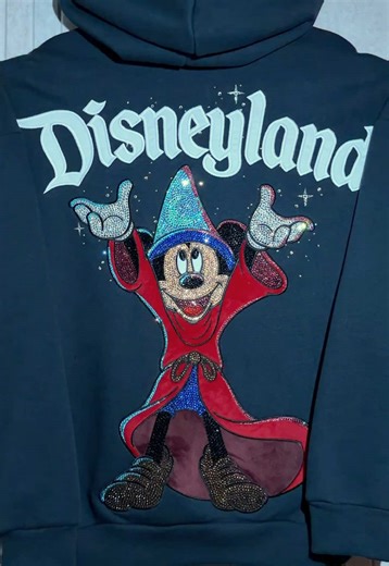 🎶✨Dream a fantastic dream✨🎶. I’m a Fantasmic fan forever! When I saw this sweatshirt in the parks, I knew I had to bedazzle it. 🤩🪄 #disney #disneyland #fantasmic #bedazzled #bling