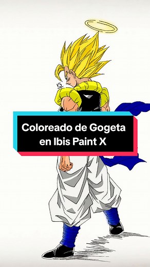 Coloreado de Gogeta en Ibis Paint X