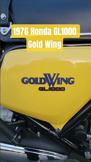 Sulfur Yellow 1976 Honda GL1000 Gold Wing Summer 2026 #goldwing #motorbike #motorcycle