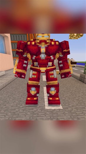 The Hulkbuster in Minecraft is Insane! #shorts #minecraft #avengers