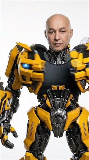 Human Head to Bumblebee Transformation | Funny Robot Short