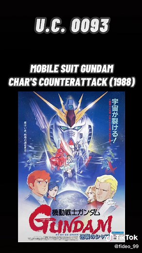 Mobile Suit Gundam Timeline (Universal Century) #mobilesuitgundam #gundam #anime