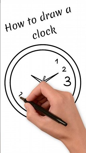 How to Draw Clock | Easy Clock Drawing for Kids | Step by Step | KidsTube