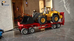 3.3K views · 131 reactions | On this marble floor, the world of models unfolds in a wonderful way. The blue truck model exudes a sense of calm and grandeur, while the yellow loader model on the red trailer is brimming with vitality. #Toucanhobby #hydraulic #dumper #rctruck #loader #excavator #rcmodel #tipper #tractor #digger | Toucan RC Hobby | Facebook
