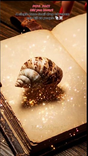 Beauty and Venom — The Cone Snail Comes to Life 🐚✨| #shorts #youtubeshorts