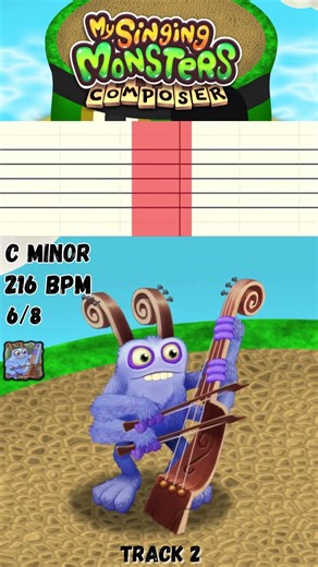 Bowgart - Harmonious Bay - MSM composer Tutorial‪‪‪@MSMQuibbleFan‬ #mysingingmonsters #fyp #viral