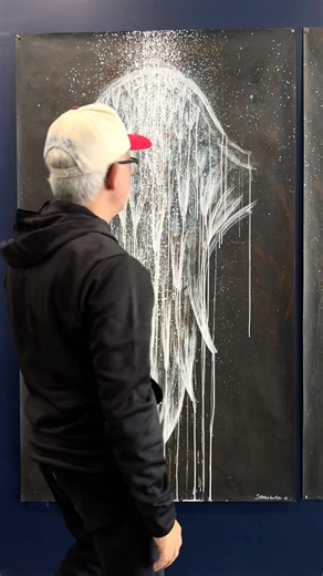 Angel Wing painting revealed #art
