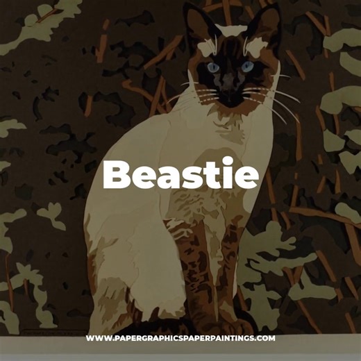 "Beastie" // https://www.papergraphicspaperpaintings.com/warehouse-open-edition-prints/art_print_products/beastie-print The neighbor's cat. | Papergraphics Paper Paintings