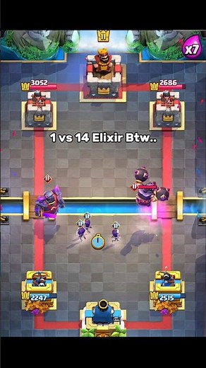 after this he started using spells 😭✌ #clashroyale