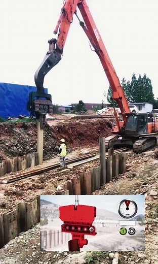 Vibratory vs Hydraulic Static Pile Drivers: Which Fits Your Site? #constructionmachinery#shorts