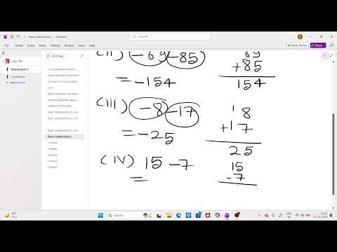 Basic mathematics part 1
