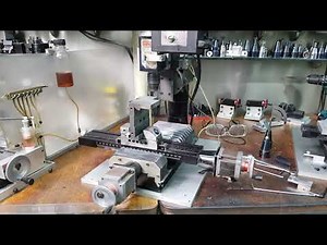 Drilling and 4 mm Thread Milling on Nodular Cast Iron using a 2010 Sherline Mill.