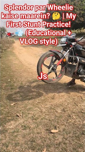 New Rider vs Splendor Wheelie! 😱 | Sikhte-Sikhte Stunt Ho Gaya! 🔥 (High curiosity ​#SplendorLover