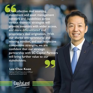 1.3K views · 19 reactions | CapitaLand Investment (CLI) has announced...