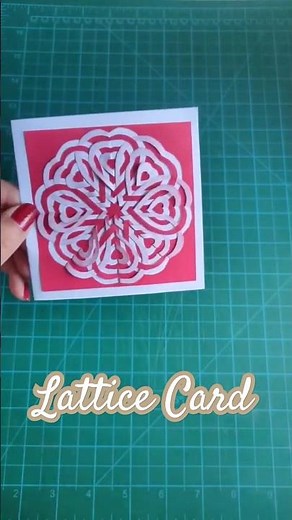 Valentine's Day Lace Heart Card #art #lattice #cards #tutorial