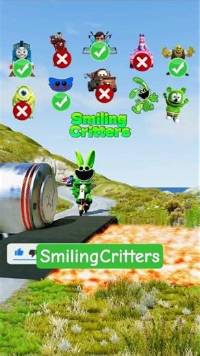 MrBeast &Squid Game &Batman & Mario & SpongeBob & Crazy Frog Gummy Bear & Sprunki in BeamNG.Drive