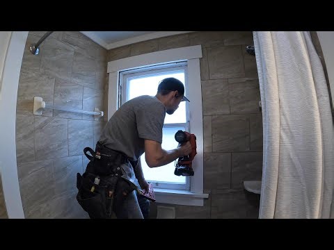 How I Trim a Shower Window and Make It Water Tight