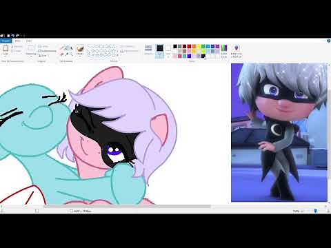 Mlp Pj masks • Luna girl & Motsuki speedpaint