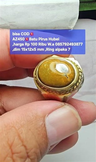 bisa COD💥AZ450💥Batu Pirus Hubei,harga Rp 100 Ribu W.a 085792493877,dim 15x12x5 mm ,Ring