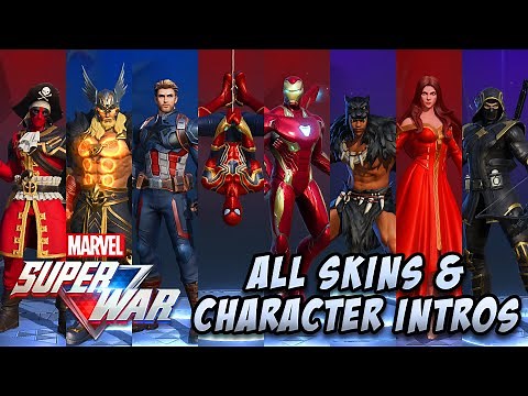 MARVEL Super War | All Character & Skins Showcase (Iron Man, Spider-Man, Deadpool & More)