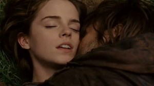 Emma Watson Kissing Douglas Booth - Noah