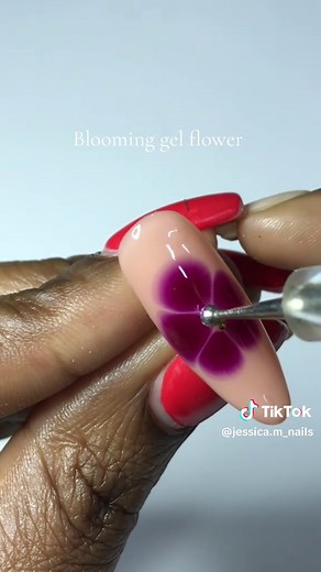 Blooming Gel Flower Nail Art Tutorial