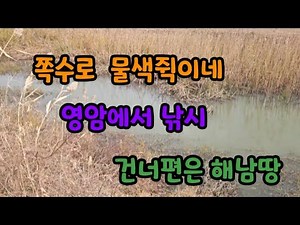 산란철 특급포인트 쬐끔한 또랑 대박포인트 붕어들 들어와 있을까요 #붕어낚시 #해남수로 #영암수로