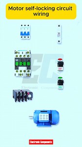 Motor self-locking circuit wiring #electrician #electronics #electronic #electrohouse #electrical #electric | 𝐄𝐥𝐞𝐜𝐭𝐫𝐨𝐧𝐢𝐜 𝐂𝐨𝐦𝐩𝐨𝐧𝐞𝐧𝐭𝐬