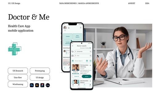 Doctor & Me | Medical App Design | UI/UX