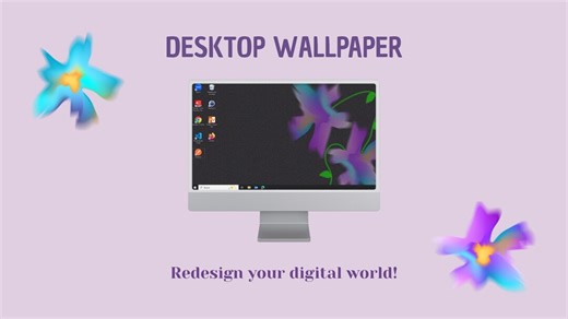Floral Desktop Wallpaper Collection – 6 Original Designs - Etsy