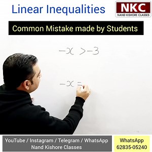 5.3K views · 575 reactions | Linear Inequalities - Common in solving the Inequation | Maths Solutions by Nand Kishore | Facebook