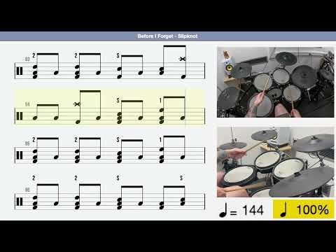 Before I Forget – Slipknot | Drum Tutorial