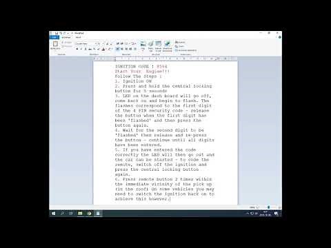 Renault Megane Immobilizer Start code + Key Sync