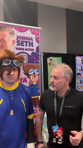 Tai and Agumon #voiceactors meet #cosplay #digimon #tai