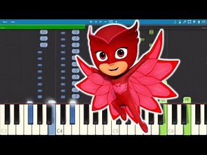 PJ Masks Song - Hey Hey Owlette - Piano Tutorial