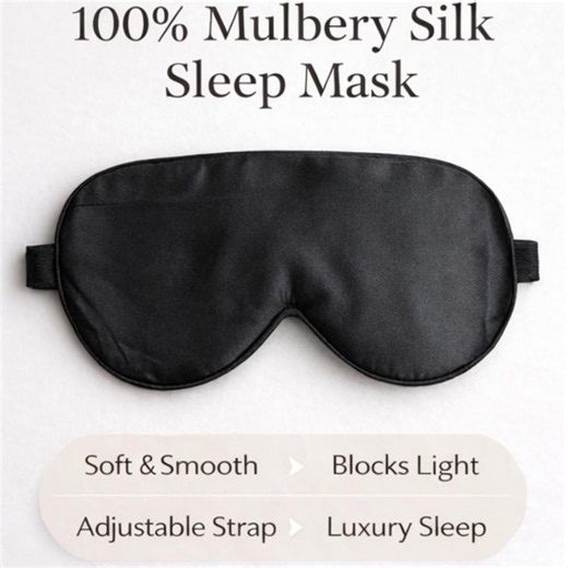 100% Mulberry Silk Sleep Eye Mask Kit – Luxury Soft Silk, Adjustable for Sleeping & Travel - Etsy