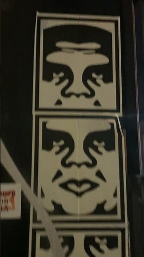 Los Angeles Street Art: Obey Giant Triptych Poster | Shepard Fairey