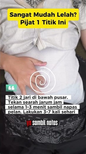 Sangat Mudah Lelah? Pijat 1 Titik Ini untuk Booster Energi! ⚡